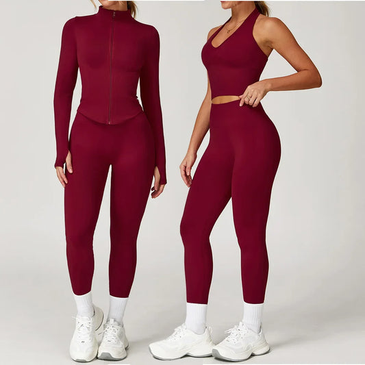 Ultimate Women's Three-Piece Yoga Set
