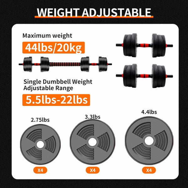 Adjustable Home Gym Dumbbell Set
